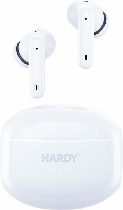 Actual product image 3MK Hardy LifePods Pro słcuhawki bezprzewodowe Bluetooth 5.3 ANC białe/white (ANC, 6.50 h, Wireless)