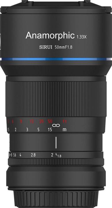 Actual product image Sirui 50mm f1.8 anamorphic lens, E-Mount (Sony E, APS-C / DX)