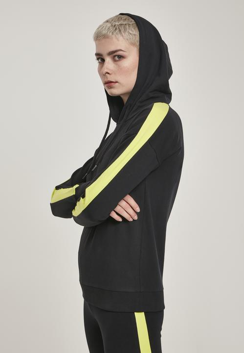 Actual product image Urban Classics Ladies Neon Shoulder Stripe Hoody (S)