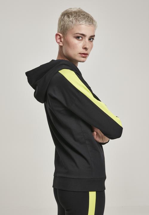 Actual product image Urban Classics Ladies Neon Shoulder Stripe Hoody (S)