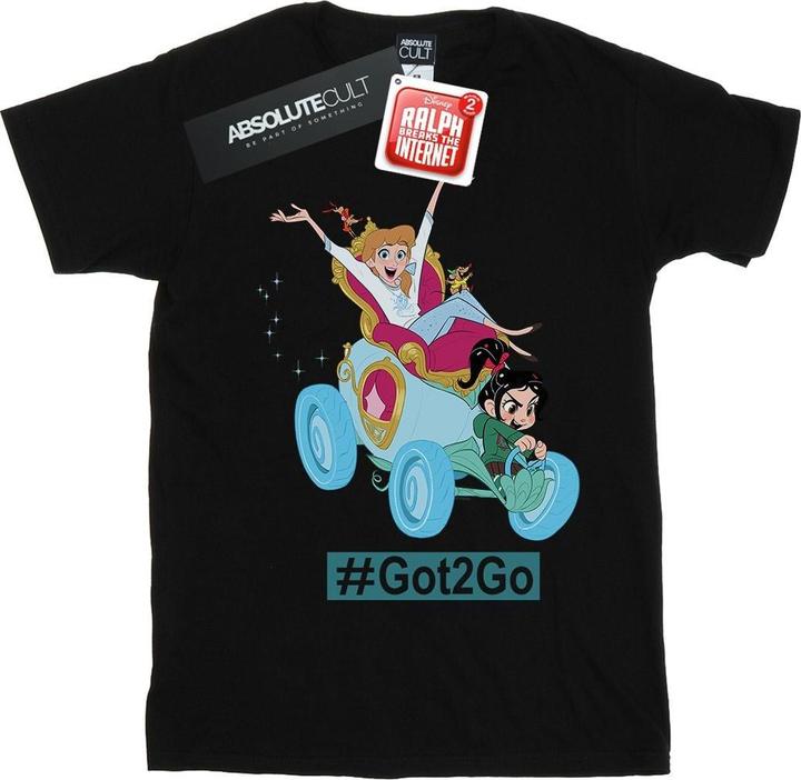 Immagine prodotto Disney Wreck It Ralph Cinderella And Vanellope Maglietta Ampia Donna (XXL)