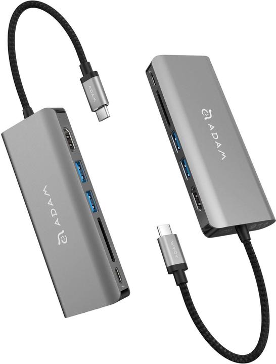 Produktbild Adam Elements Casa Hub A01 USB-C (000065) gray station (USB-B, 6 Ports)