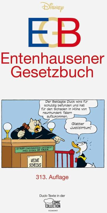 Actual product image EGB - Entenhausener Gesetzbuch (German, Sérgio Presta, Gerd Syllwasschy, Manuela Buchholz, Walt, Walt Disney, 2022)