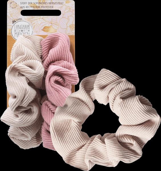 Produktbild dm Langhaarmädchen Scrunchie-Set Rosa Beige (Schmuck, Accessoires)