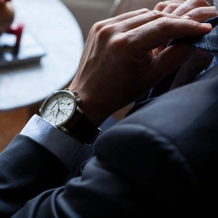 Immagine prodotto Wenger Urban Classic Chrono (Orologio da polso analogico, Cronografo, Fatto in Svizzera, 44 mm)