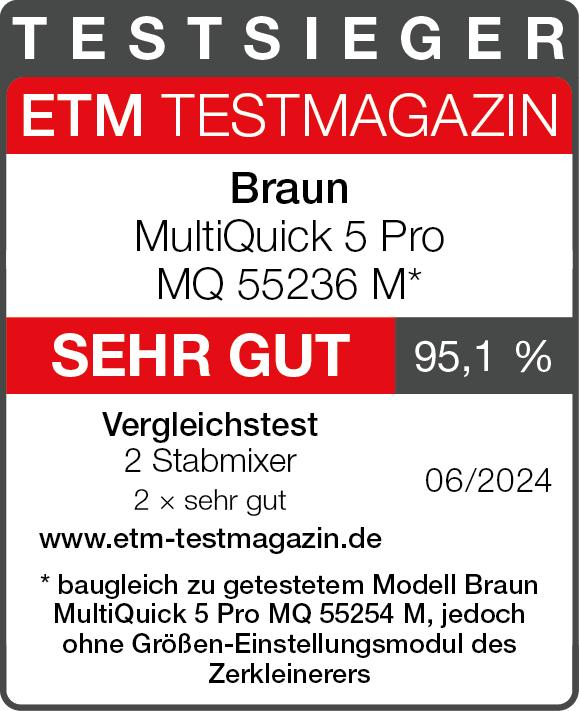Valeurs nutritives et ingrédients Braun MultiQuick 5 Pro