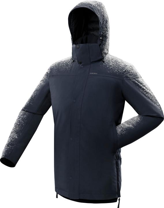 Produktbild Quechua Parka Winterjacke Herren warm bis -10 °C wasserdicht Winterwandern - SH500 blau (M)