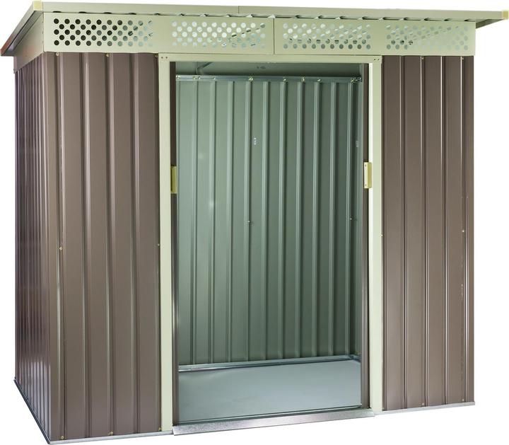 Immagine prodotto Dema Capanno da giardino / Capanno da giardino in metallo Bristol Brown 213x142x184cm