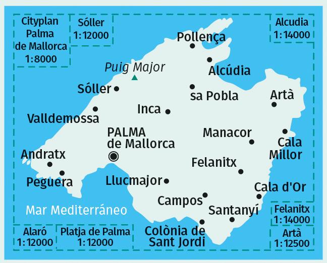 Actual product image Compass Map Mallorca