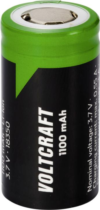 Produktbild Voltcraft VC-18350 Spezial-Akku 18350 Flat-Top Lithium 3.7 V 1100 mAh (1 Stk., 18350, 1100 mAh)