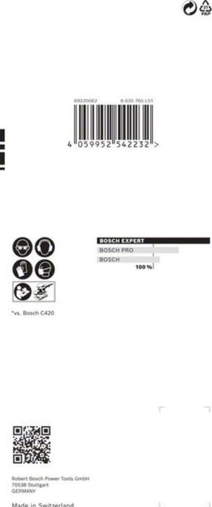 Actual product image Bosch Professional Zubehör EXPERT C470 Sandpaper with 8 holes for orbital sander, 80 x 133 mm, G 400, 10 pcs. (400)