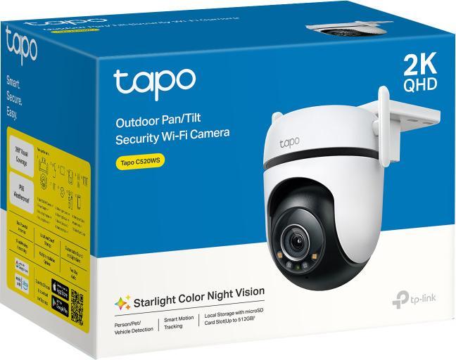 Produktbild TP-Link Tapo C520WS 4MP 360° Outdoor Kamera MicroSD (2560 x 1440 Pixels)