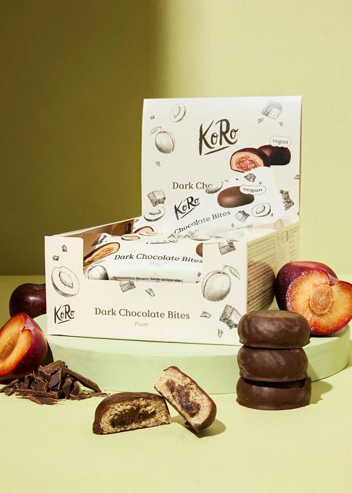 Actual product image KoRo Organic oat biscuit with plum filling and dark chocolate coating (480 g)