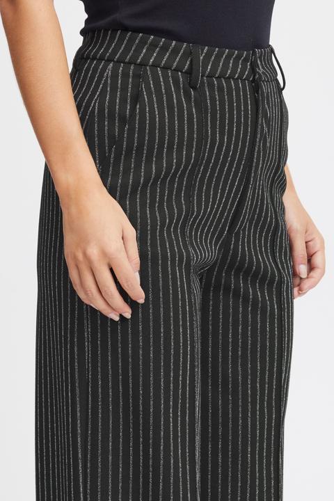 Actual product image Pulz Jeans Pulz - PZKIRA LUREX HW Pants Wide Leg - Trousers - 50207741 (XS)