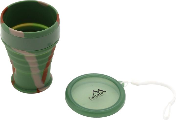 Cattara Silicone folding cup ARMY 350ml