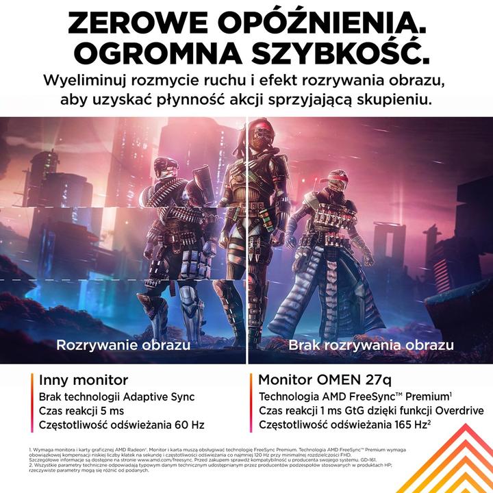 Actual product image HP Omen 27q (2560 x 1440 pixels, 27")