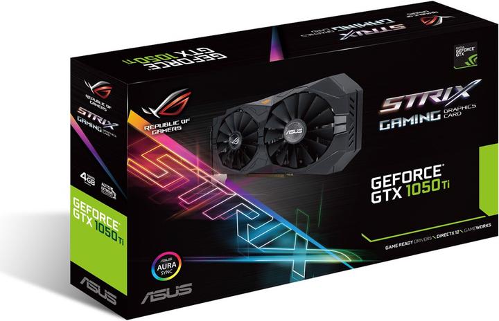 Produktbild ASUS GeForce ROG STRIX GTX 1050TI 4G GAMING (4 GB)