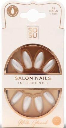 Produktbild Sosu Cosmetics - Artificial nails Milk (Salon Nails) 24 pcs