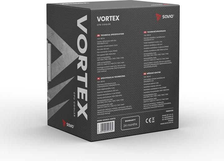 Produktbild Savio Vortex CPU Cooler (SAVGCOVORTEX) (174 mm)