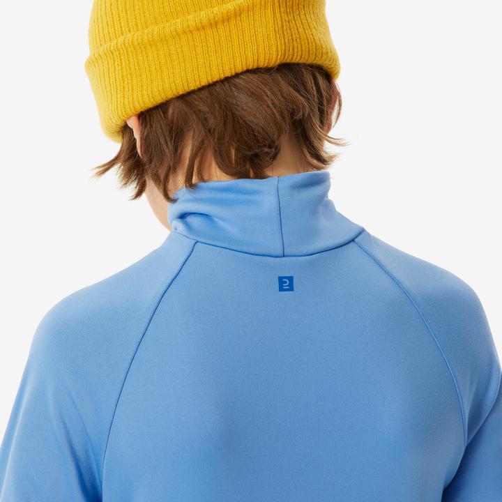 Produktbild Wedze Skiunterwäsche Funktionsshirt Kinder hoher Kragen - BL 500 blau (116)