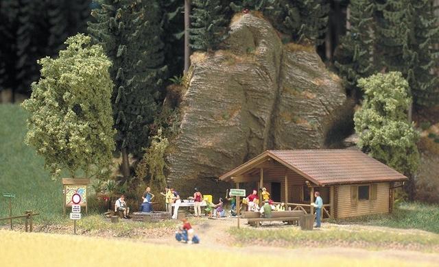 Image du produit Busch Cabane en rondins H0