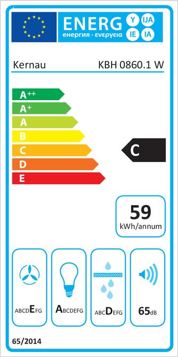 Energie-Label Kernau KBH 0860.1 W