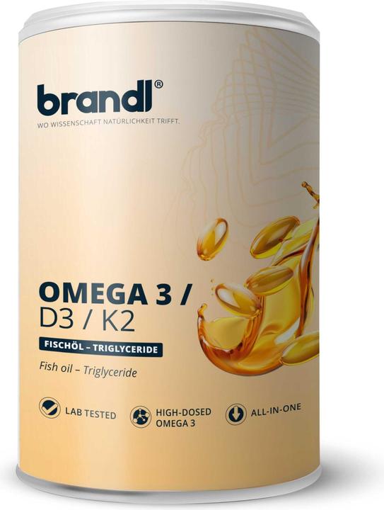 Brandl-Nutrition Omega 3 + D3 K2 (1 Stück, Kapseln, 180 g)