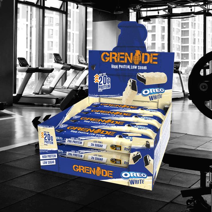 Actual product image Grenade Oreo White Protein Bar (White chocolate, Oreo, 12 pcs., 720 g)