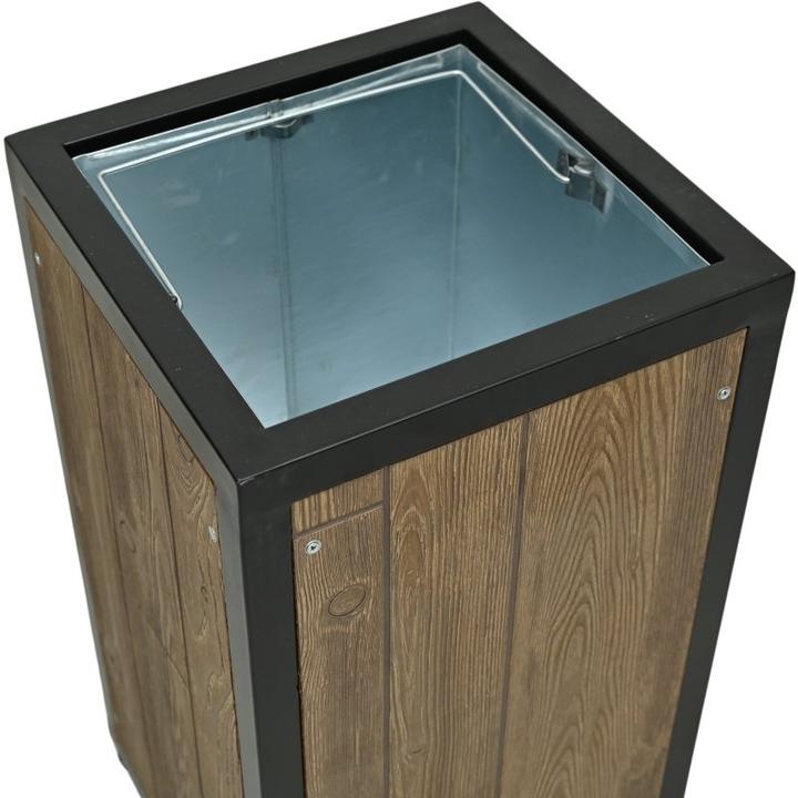 Immagine prodotto Aristar Cestino dei rifiuti con rivestimento in legno (50 l)