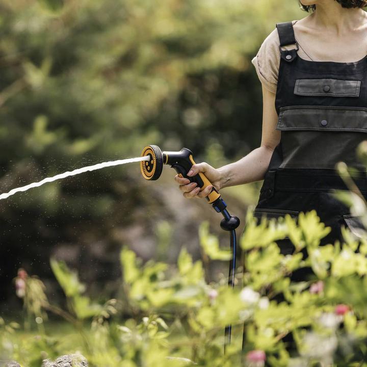 Produktbild Fiskars Sprühpistole Multi, 5 Funktionen, Stufenlos regelbarer Durchfluss, Mit Frontregler und Ein/A