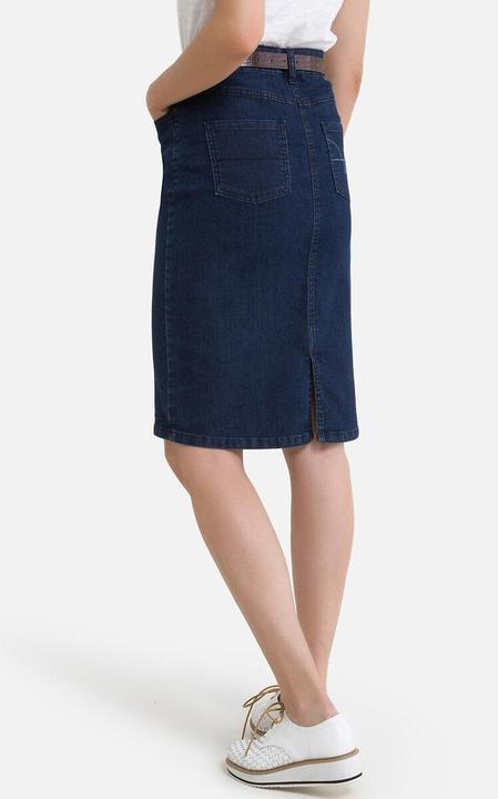 Actual product image Anne Weyburn Stretch denim denim skirt (36)