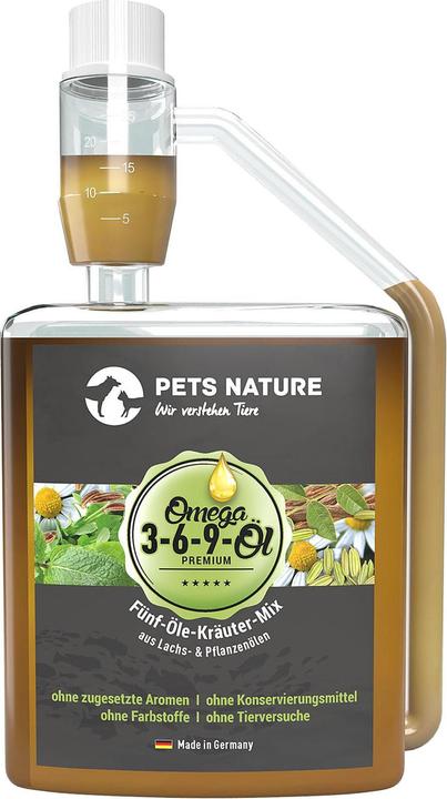 Immagine prodotto Pets Nature Olio vegetale 3-6-9 (Adulto, 1 pz., 250 g)