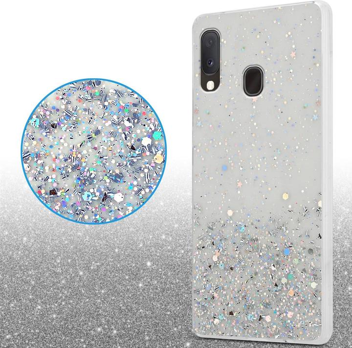 Actual product image Cadorabo TPU cover sparkling glitter (Samsung Galaxy A20e, Samsung Galaxy A10e)