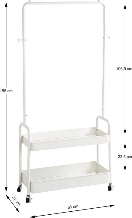Produktbild HAKU Möbel Rollgarderobe