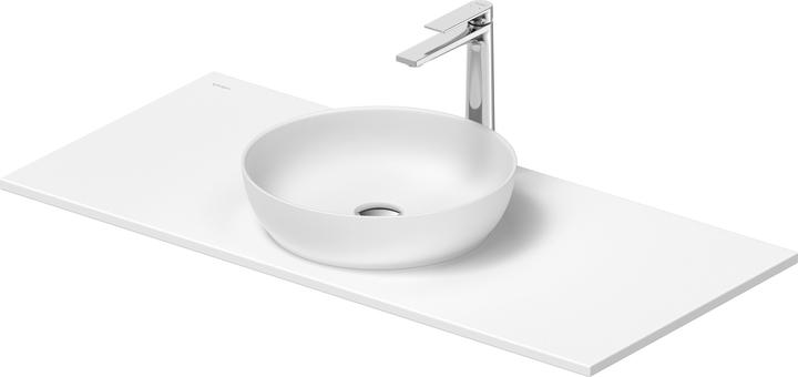 Duravit Sivida washbasin set, round, 400x400mm, incl. console 1080x500mm (500 mm, 1080 mm)