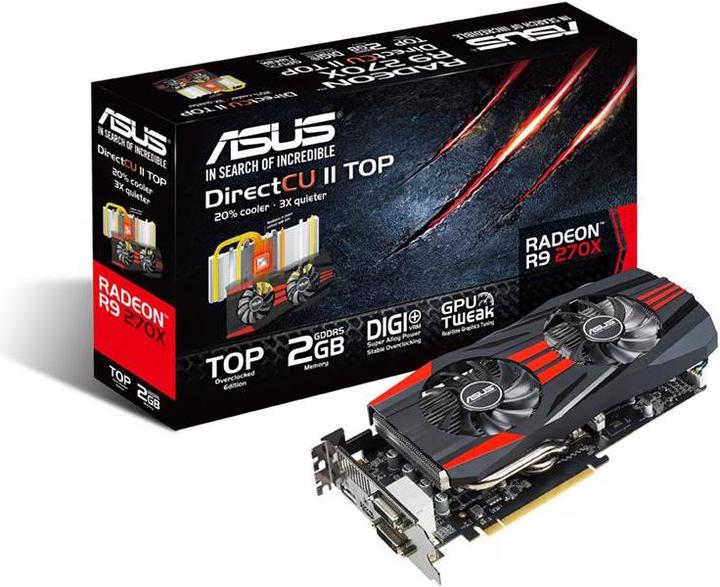 Image du produit ASUS Radeon R9 270X DirectCU II OC (2 Go)