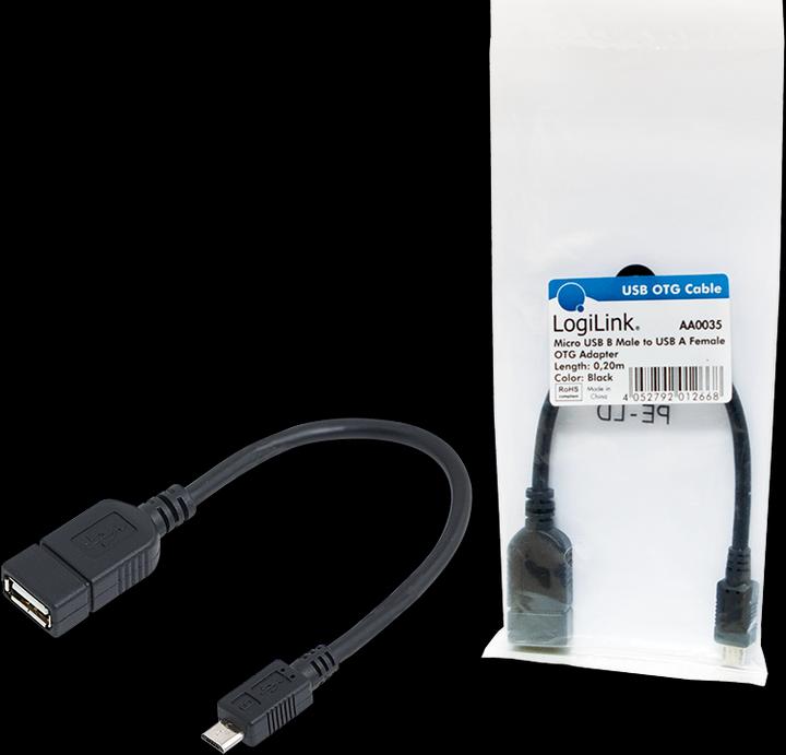 Productafbeelding LogiLink USB Otg (0.20 m, USB 2.0)