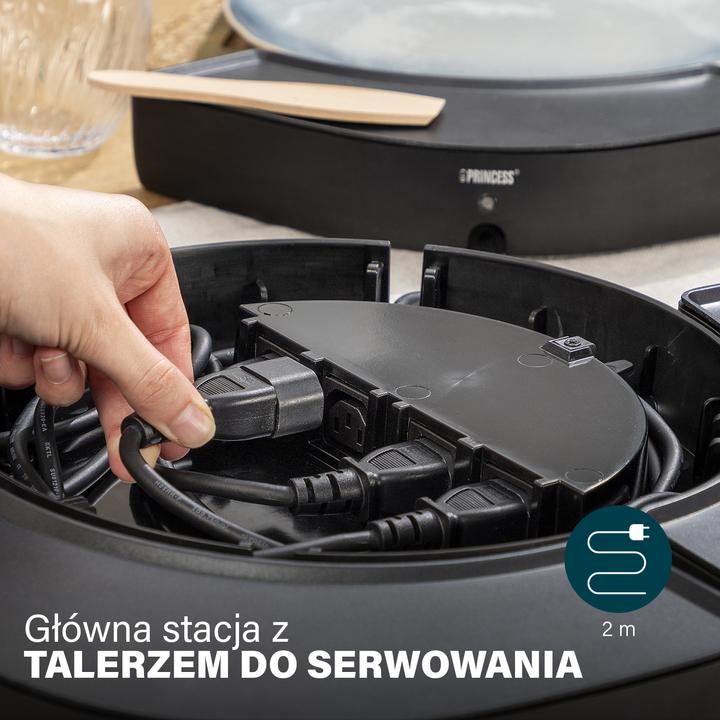 Immagine prodotto Princess 103070 Dinner4all Circle - 4 griglie individuali - 4 x 250 W - Spatola inclusa
