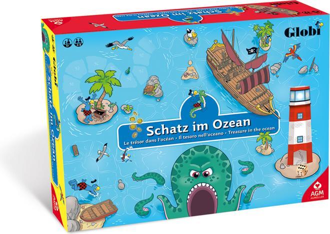 Actual product image AGM Globi treasure in the ocean (Italian, English, French, German)
