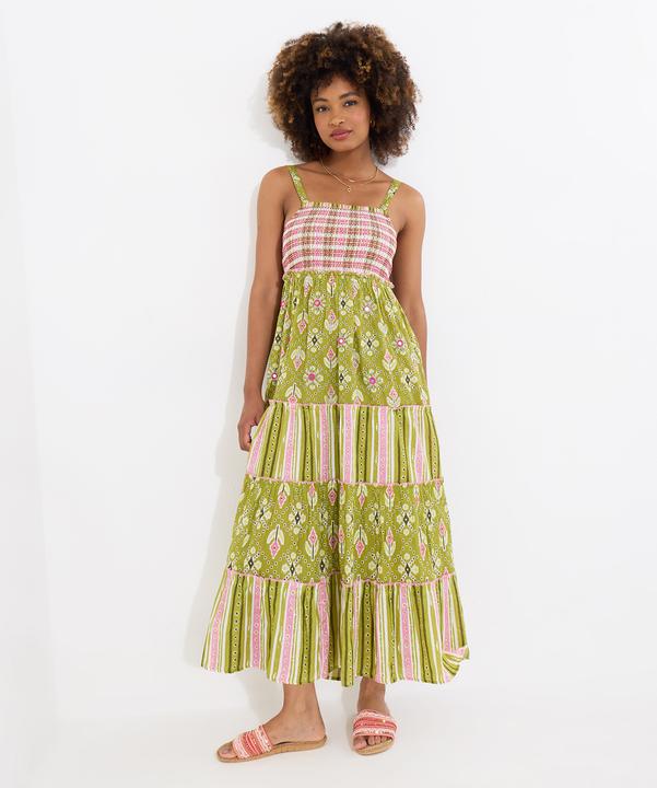 Produktbild Joe Browns Checkered Shirred Bodice Embellished Maxi Dress (18)