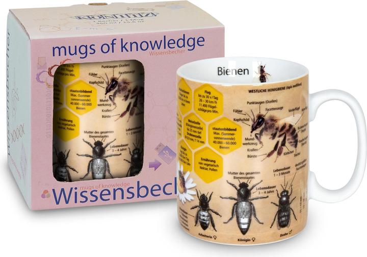 Immagine prodotto Könitz Tazza da caffè Knowledge Bee 490 ml, 1 pezzo, Multicolore (490 ml, 1 x)