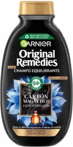 Garnier Original Remedies Shampoo with Magnetic Activated Charcoal 300ml (300 ml)