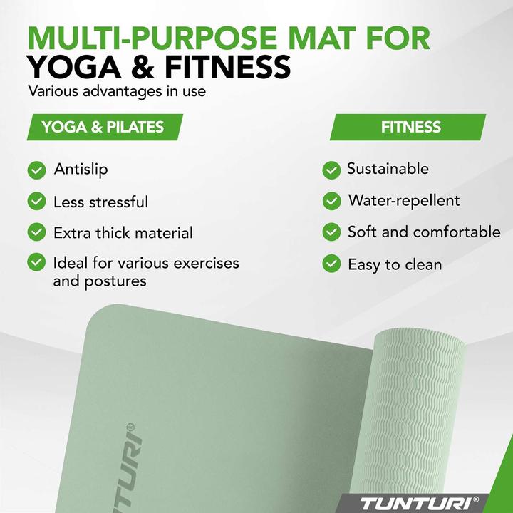 Immagine prodotto Tunturi TPE Yogamatte Rutschfest 8 mm (8 mm)