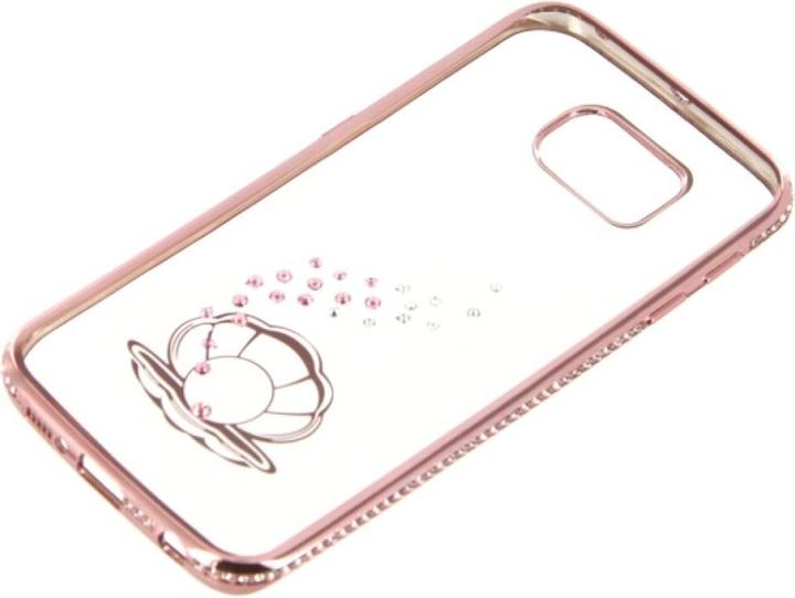 Image du produit OEM Étui TPU Bling Samsung S6 Edge - Seashell or rose (Samsung Galaxy S6 Edge)