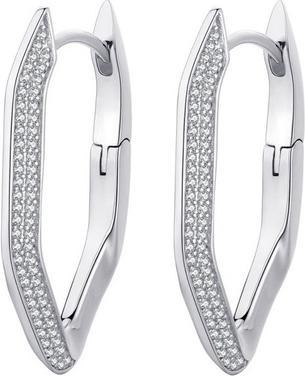 Actual product image Rosato Charming silver earrings with clear zircons Eva RZEV36
