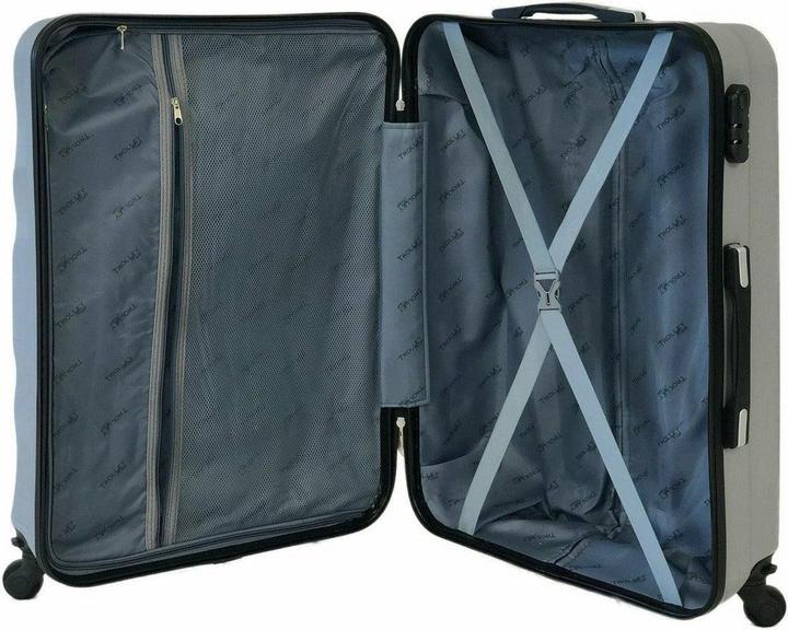 Actual product image Trolleymax Trolleymaxx Travel Case Silver (L (90 - 115l))