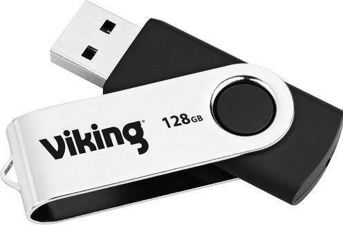 Produktbild Viking USB-Stick Ativa OFD1083096 128 GB Schwarz, Silber (128 GB, USB 2.0)