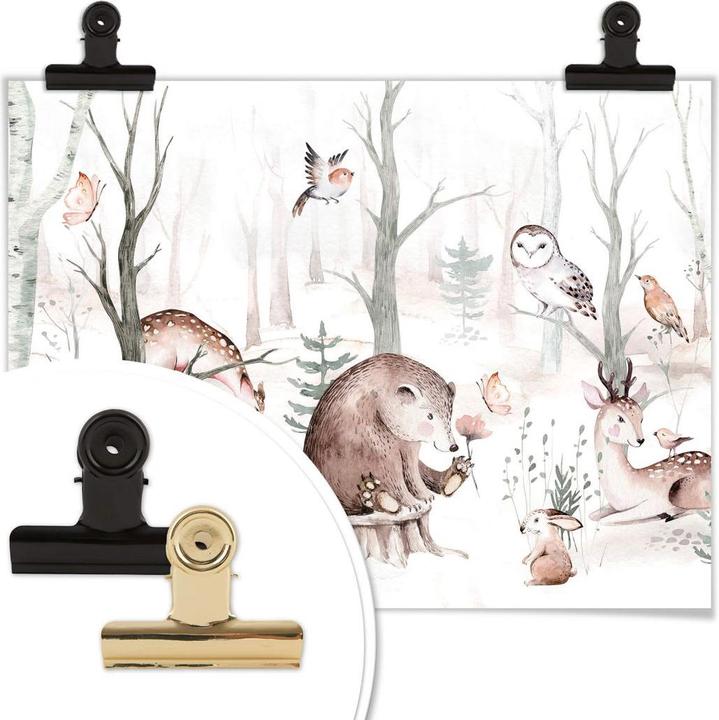 Image du produit Trenddeko Amis des animaux dans la forêt (60 x 50 cm)