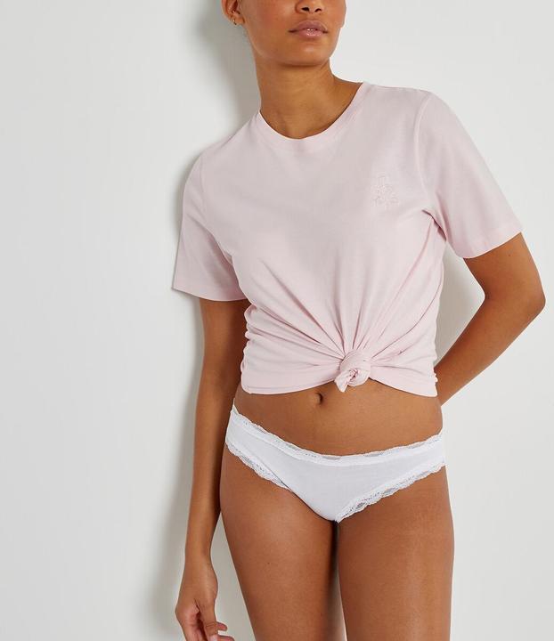 Produktbild La Redoute Collections 3er-Pack Slips aus Baumwolle und Spitze (42, 3er Pack)