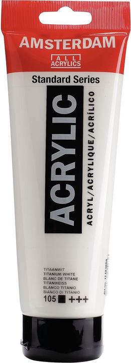 Talens Acrylfarbe (Titanweiss, 250 ml)